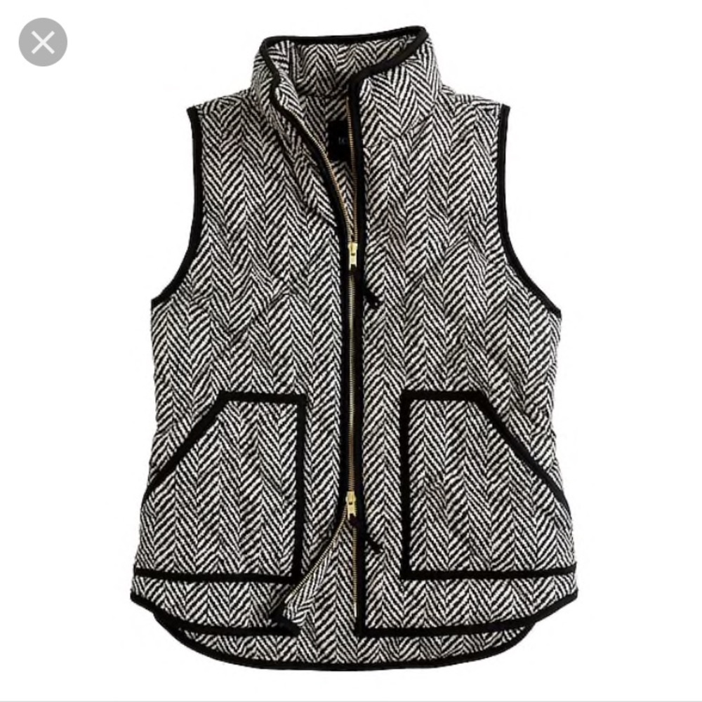 JCrew Herringbone Vest